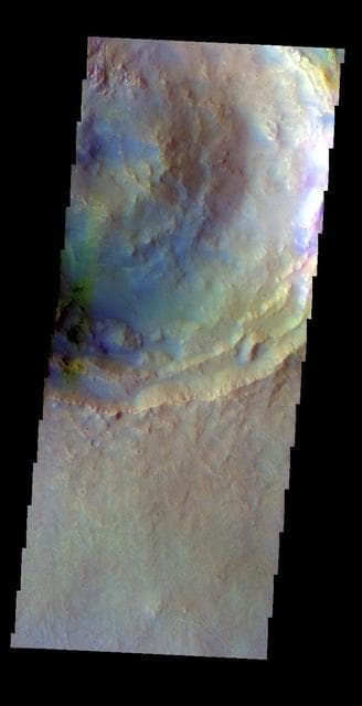 NASA image: Calahorra Crater - False Color