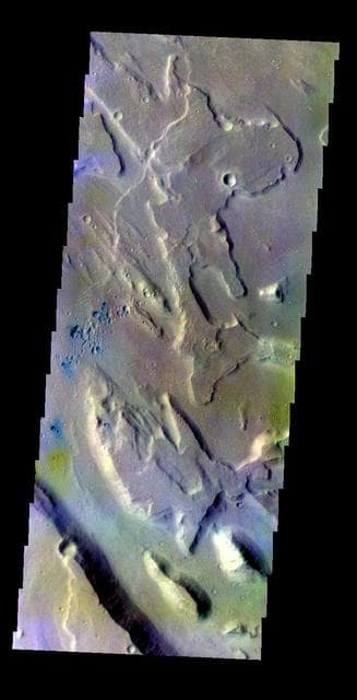 NASA image: Ares Vallis - False Color