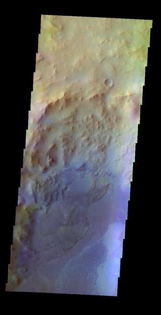 NASA image: Hargraves Crater - False Color