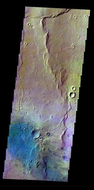 NASA image: Gusev Crater - False Color