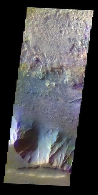 NASA image: Candor Chasma - False Color