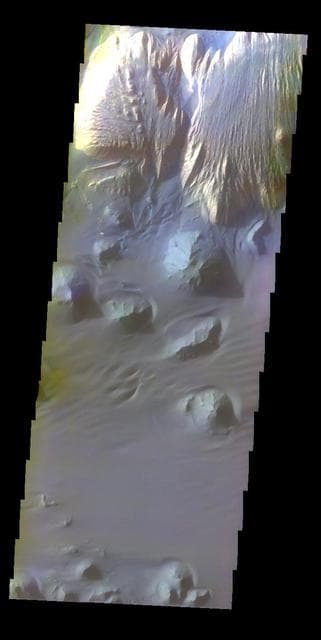 NASA image: Ganges Chasma - False Color