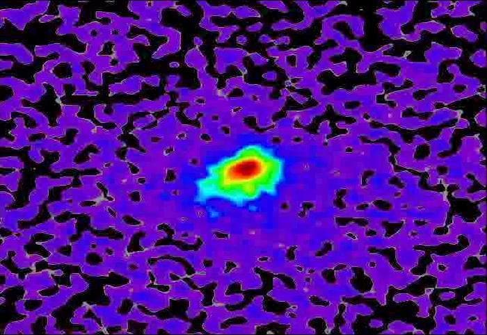 NASA image: Mars-Flyby Comet in False Color