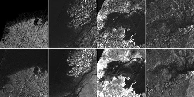 NASA image: Titan Despeckled Montage