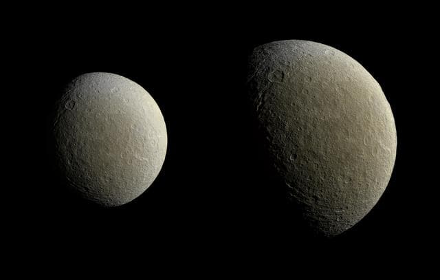 NASA image: Return to Rhea