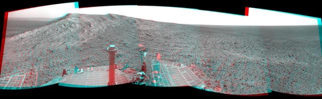 NASA image: Approach to Cape Tribulation Summit Stereo