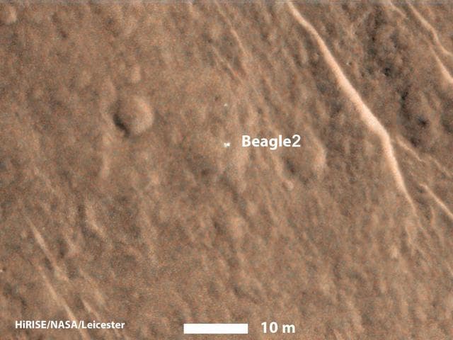 NASA image: Beagle 2 Lander Observed by Mars Reconnaissance Orbiter