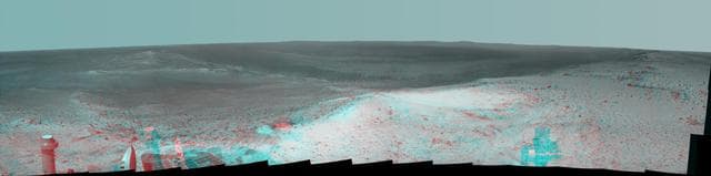 NASA image: High Viewpoint for 11-Year-Old Rover Mission on Mars Stereo