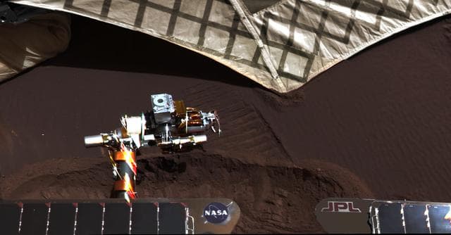 NASA image: Lander Trench Dug by Opportunity