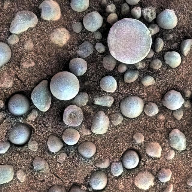 NASA image: Martian Concretions Near Fram Crater