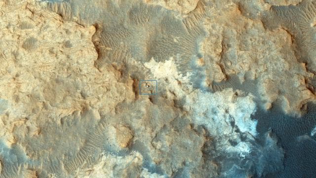 NASA image: Curiosity Rover at Pahrump Hills