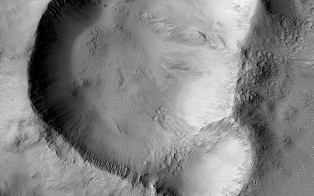 NASA image: Triple-Crater in Elysium Planitia