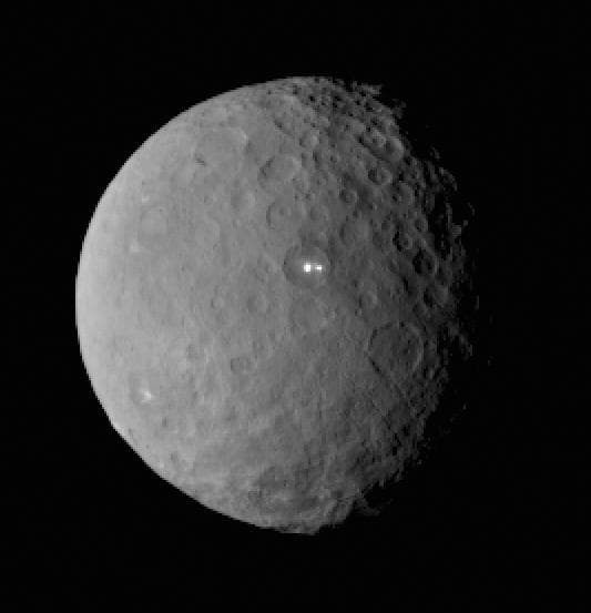 NASA image: Bright Spot on Ceres Has Dimmer Companion