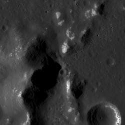 NASA image: Peaks and Hollows