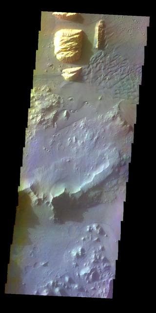 NASA image: Ganges Chasma - False Color