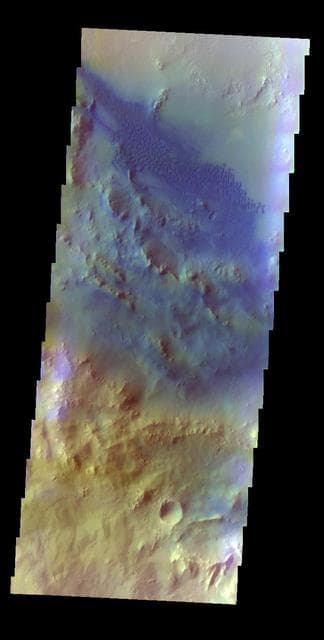 NASA image: Pettit Crater - False Color