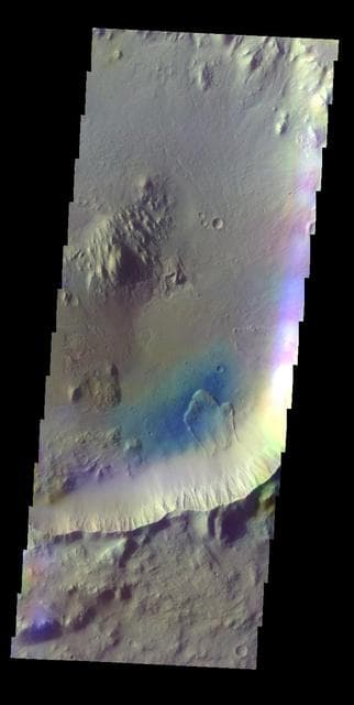 NASA image: Elysium Planitia Crater - False Color