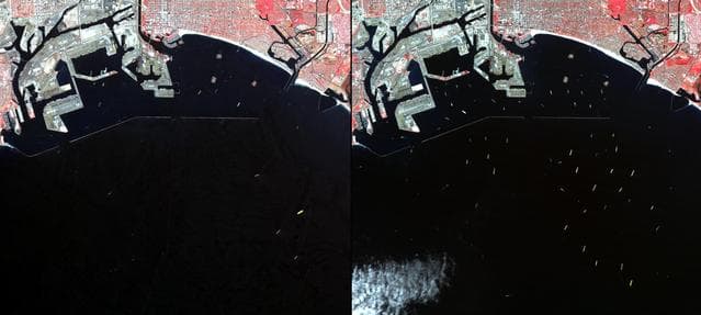 NASA image: Los Angeles - Long Beach Harbors, CA