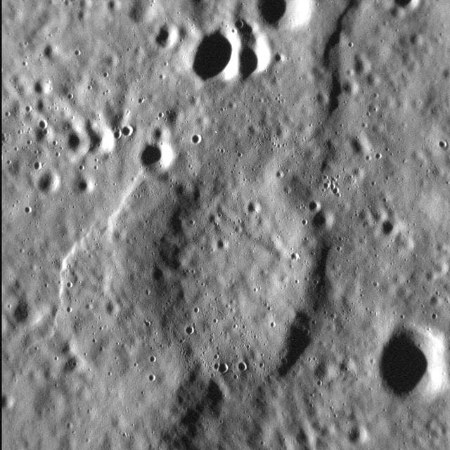 NASA image: Crumpled Crater