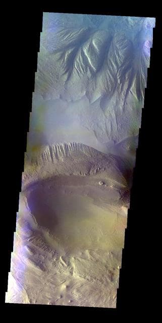 NASA image: Candor Chasma - False Color