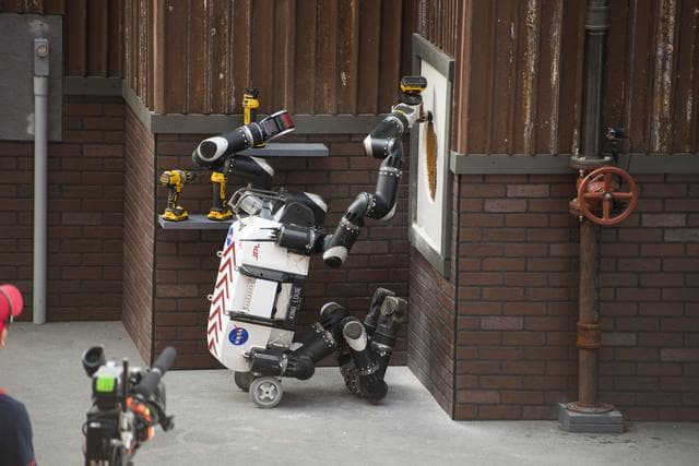 RoboSimian Cuts Hole in Wall