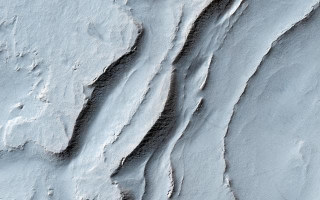 NASA image: Layering in Spallanzani Crater