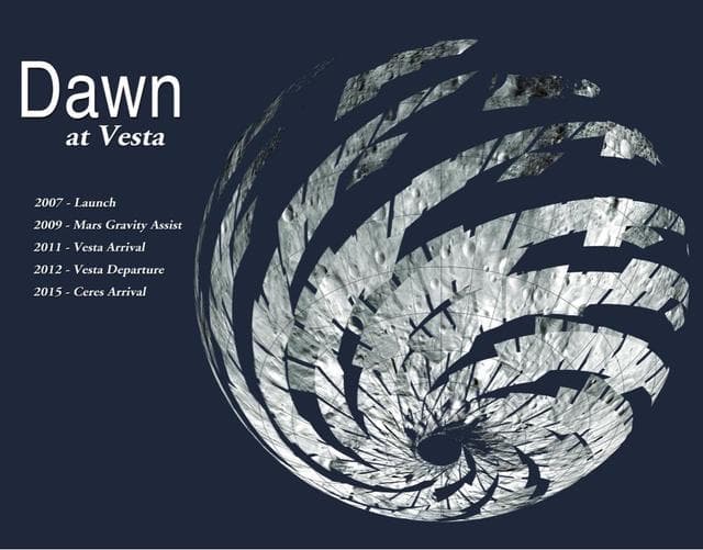 NASA image: Dawn 2013-2015 Double-sided Mission Events Calendar