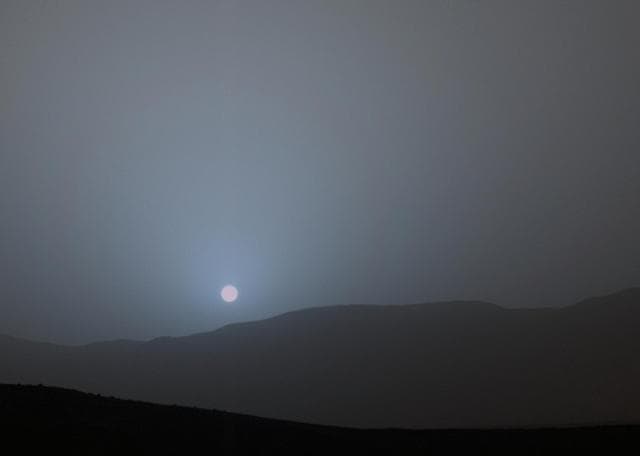 NASA image: Sunset Sequence in Mars Gale Crater Animation
