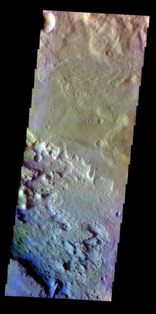 NASA image: Schaeberle Crater - False Color