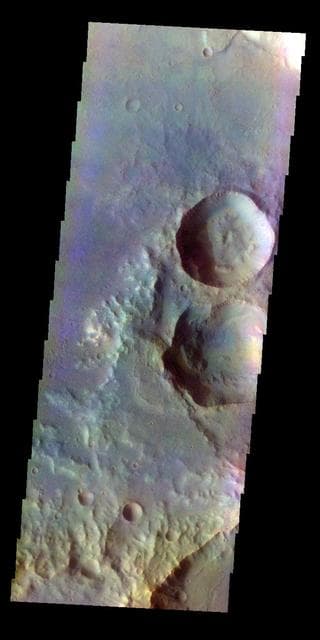 NASA image: Terra Cimmeria - False Color