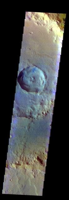 NASA image: Hadley Crater - False Color