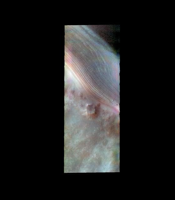 NASA image: South Polar Layers - False Color