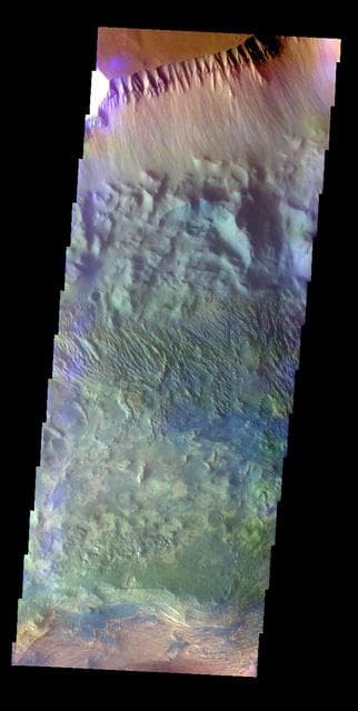 NASA image: Candor Chasma - False Color