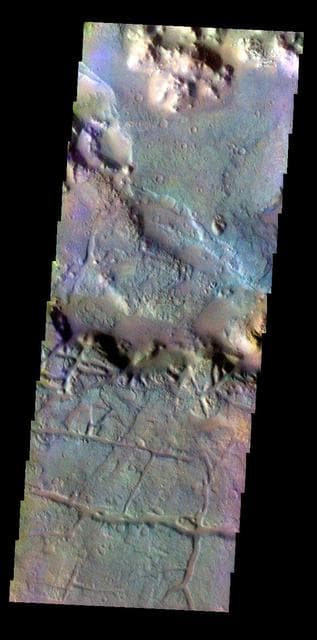 NASA image: Morava Valles - False Color