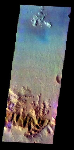 NASA image: Ostrov Crater - False Color