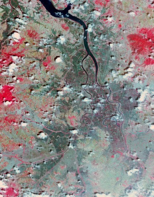 NASA image: North Korea Drought