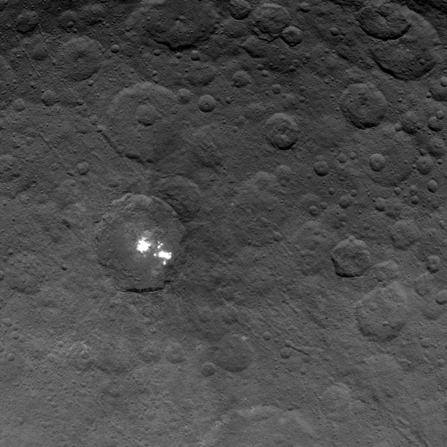 NASA image: Bright Spots in Ceres Second Mapping Orbit