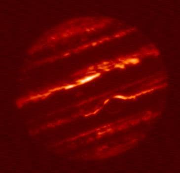 NASA image: Jupiter Infrared Glow