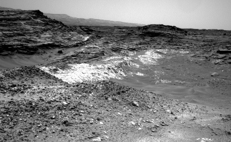 NASA image: Rover Reward for Climbing: Exposed Geological Contact