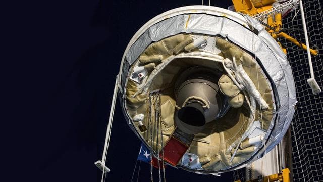 LDSD Test Vehicle Attached to Launch Tower