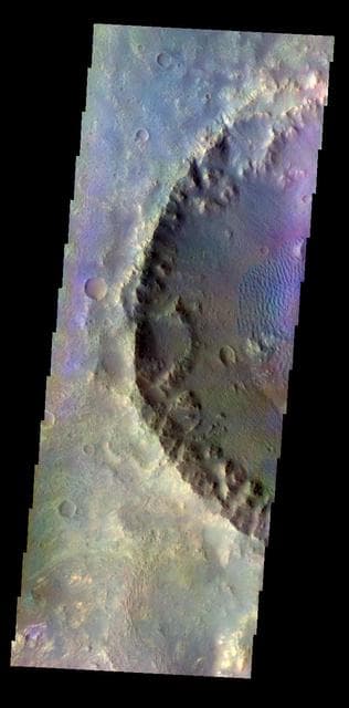 NASA image: Crater Dunes - False Color