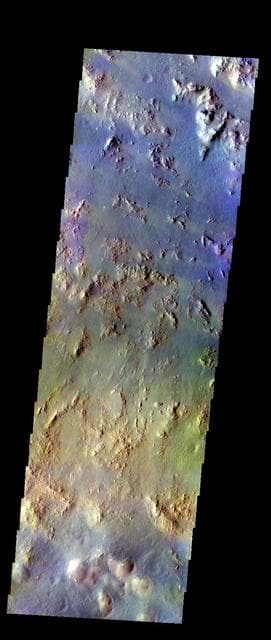 Argyre Basin Margin - False Color