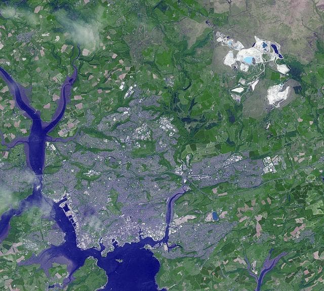NASA image: Drakelands Mine, England