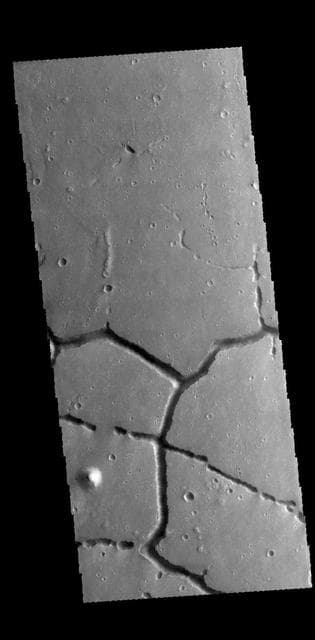 NASA image: Hephaestus Fossae