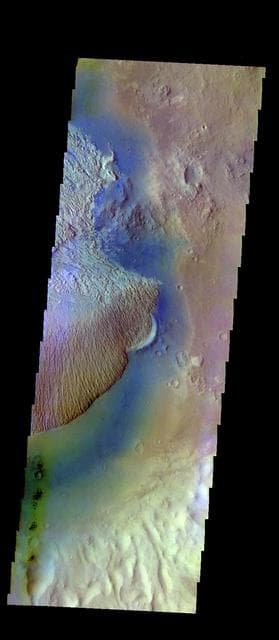 NASA image: Becquerel Crater - False Color