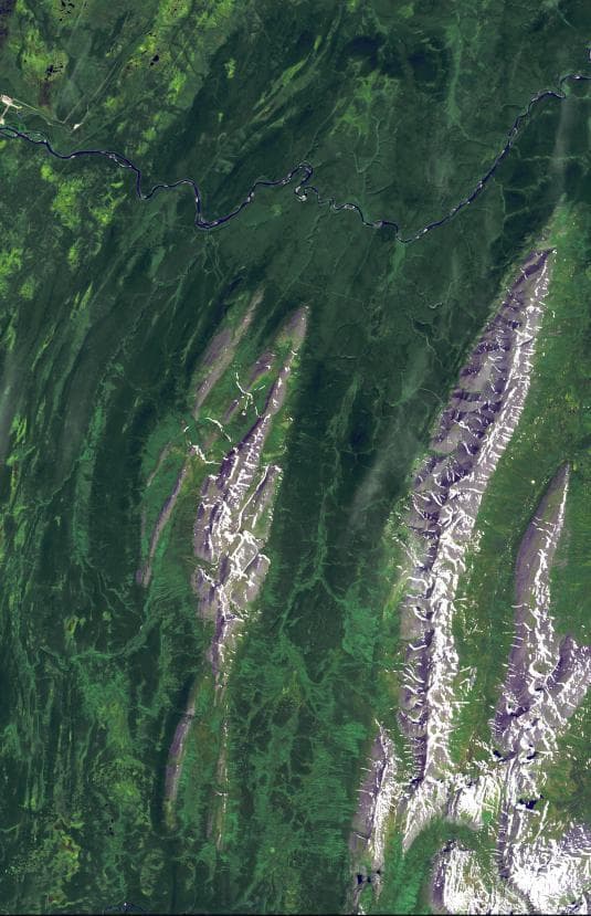 NASA image: Ural Mountains, Russia