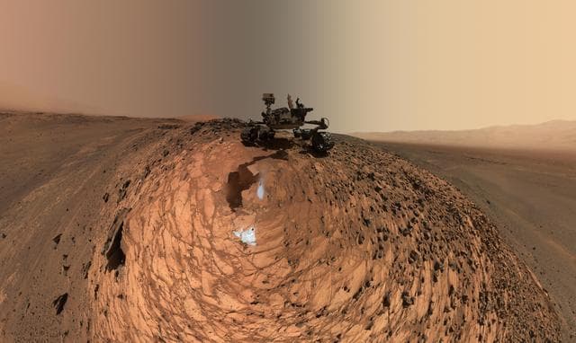 Curiosity Low-Angle Self-Portrait at Buckskin Drilling Site on Mount Sharp