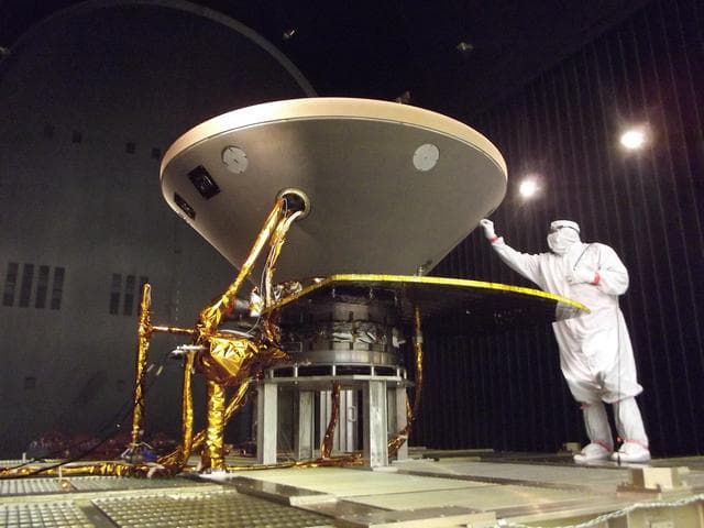 NASA image: Preparing NASA InSight for Space Simulation Testing