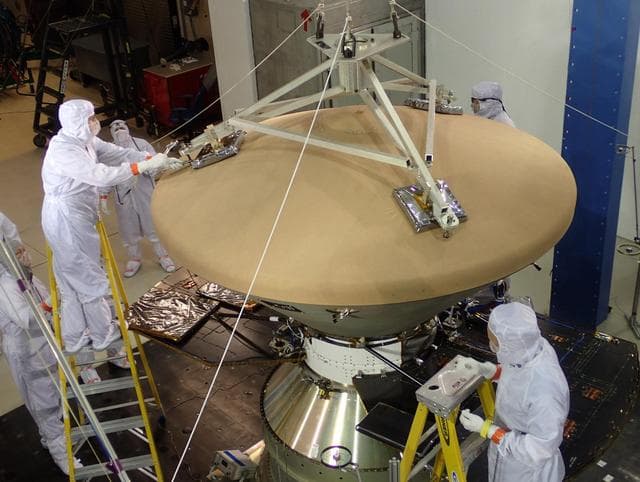 NASA image: Preparing NASA InSight Spacecraft for Vibration Test