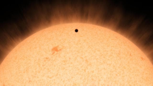 NASA image: Little Black Spot on the Star Today Artist Concept